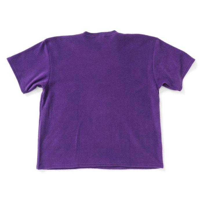 SMOKE T ONE / THE ONE MORKSKIN POLAR FLEECE TEE フリース半袖Tシャツ - Purple パープル |  | 01