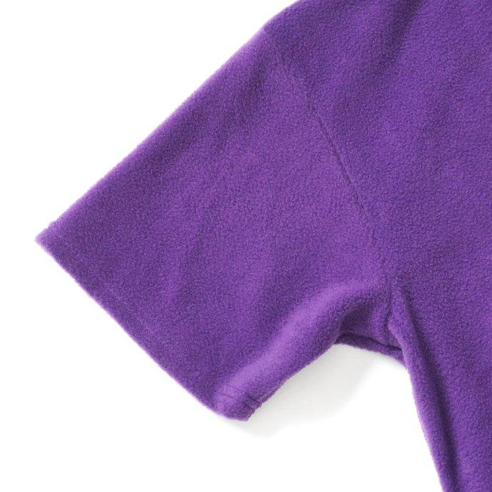 SMOKE T ONE / THE ONE MORKSKIN POLAR FLEECE TEE フリース半袖Tシャツ - Purple パープル |  | 03