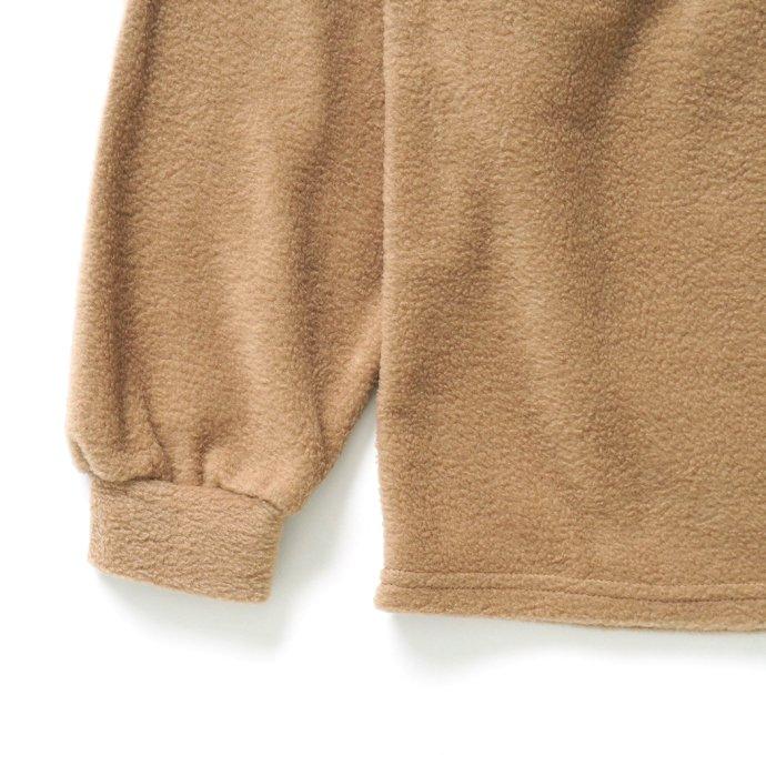 SMOKE T ONE / THE ONE MORKSKIN POLAR FLEECE L/S SHIRT フリース長袖Tシャツ - Khaki カーキ |  | 03