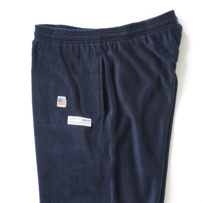 SMOKE T ONE / THE ONE MORKSKIN POLAR FLEECE PANTS フリースイージーパンツ - Navy ネイビー |  | 02