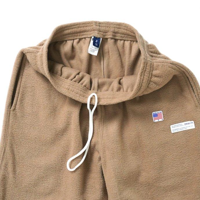 SMOKE T ONE / THE ONE MORKSKIN POLAR FLEECE PANTS フリースイージーパンツ - Khaki カーキ |  | 04