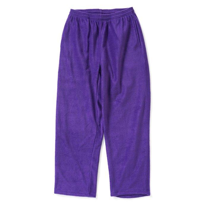 SMOKE T ONE / THE ONE MORKSKIN POLAR FLEECE PANTS フリースイージーパンツ - Purple ネイビー | 