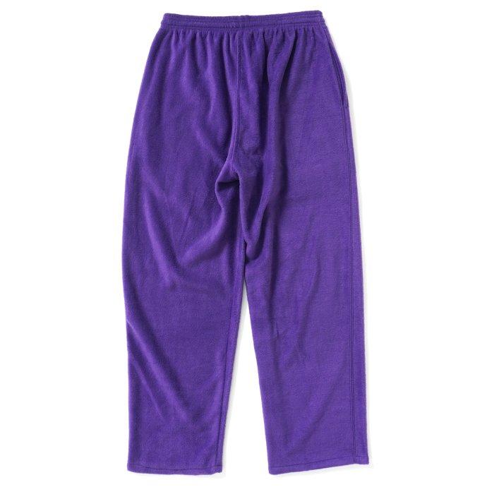 SMOKE T ONE / THE ONE MORKSKIN POLAR FLEECE PANTS フリースイージーパンツ - Purple ネイビー |  | 01