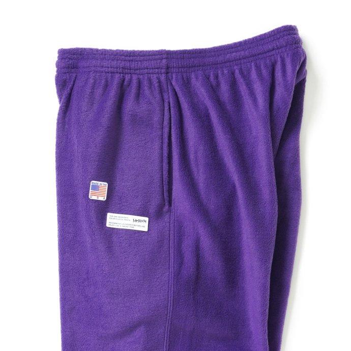 SMOKE T ONE / THE ONE MORKSKIN POLAR FLEECE PANTS フリースイージーパンツ - Purple ネイビー |  | 02