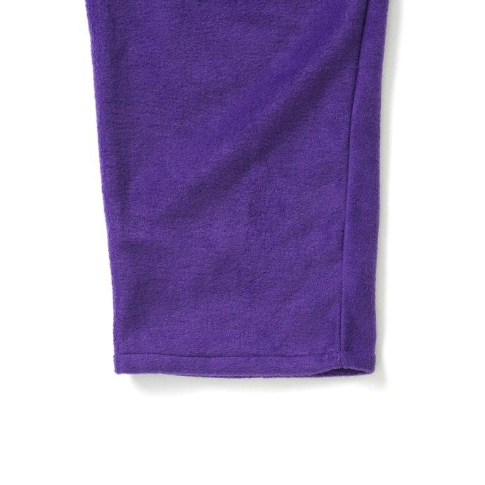 SMOKE T ONE / THE ONE MORKSKIN POLAR FLEECE PANTS フリースイージーパンツ - Purple ネイビー |  | 03