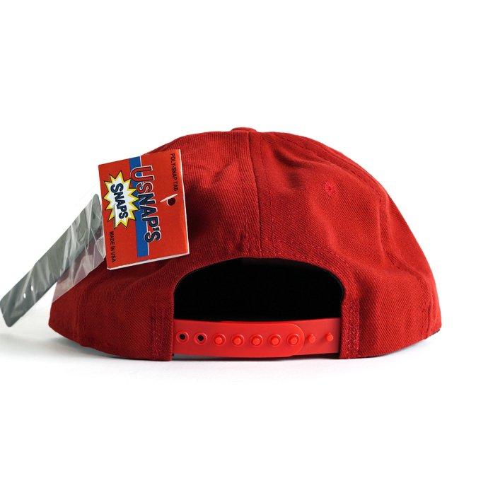 USNAP CAPS / The Authentic Cap add Extra Snap Tab - D.Red アメリカ製スナップバックキャップ ダークレッド プチギフト お祝い 贈り物 ポイント 消化 買い… |  | 03