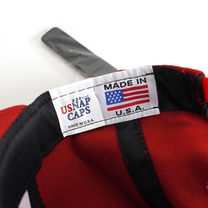 USNAP CAPS / The Authentic Cap add Extra Snap Tab - D.Red アメリカ製スナップバックキャップ ダークレッド プチギフト お祝い 贈り物 ポイント 消化 買い… |  | 05