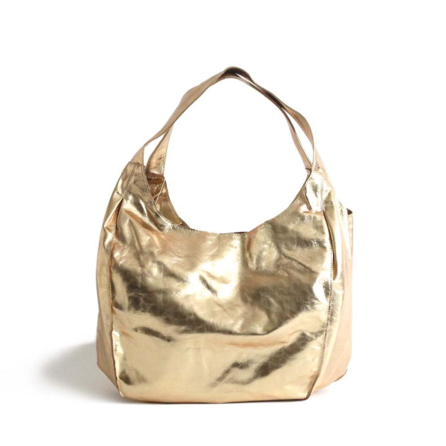 SEASIDE FREERIDE（シーサイドフリーライド） / 11-B11-SFR752ML MFDL BAG レザー バルーン トートバッグ - ゴールド |  | 01