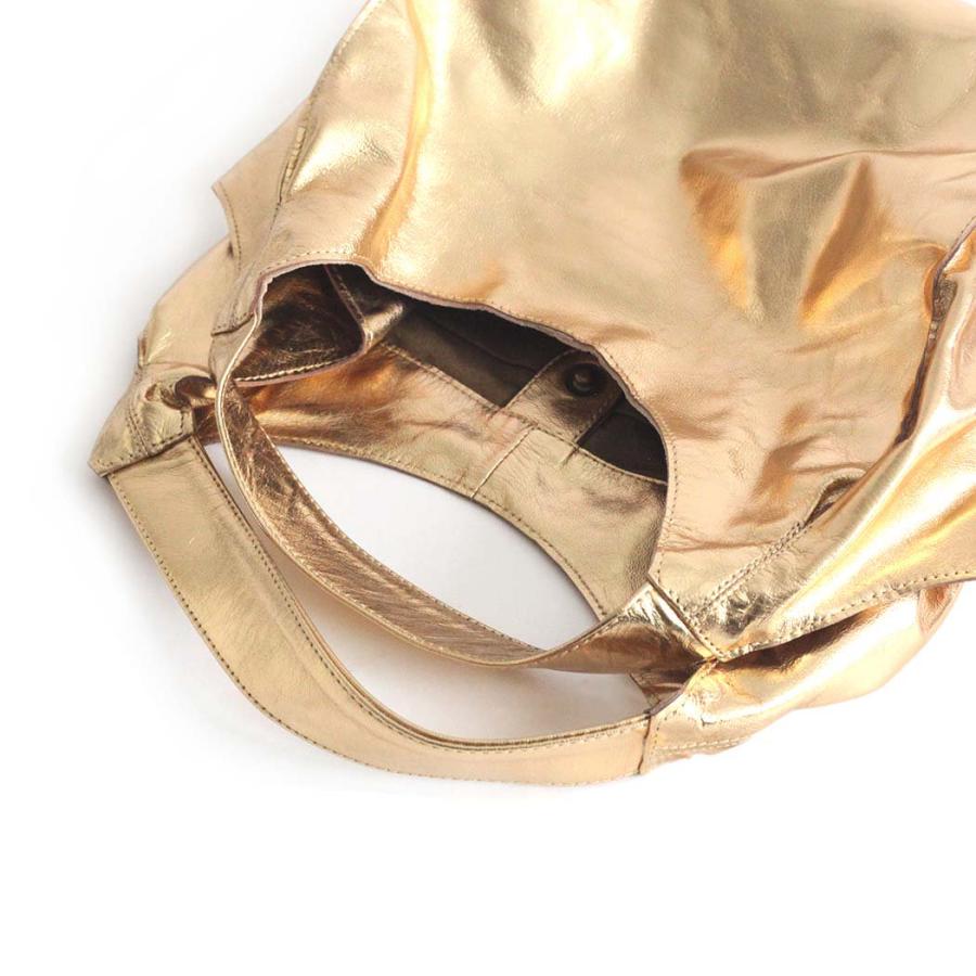 SEASIDE FREERIDE（シーサイドフリーライド） / 17B-NS-SFR752 SML ML MFDL BAG レザー バルーン トートバッグ スモール - ゴールド |  | 03