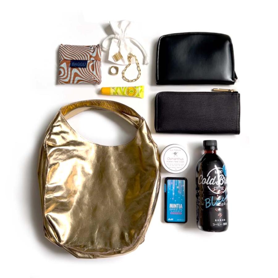 SEASIDE FREERIDE（シーサイドフリーライド） / 17B-NS-SFR752 SML ML MFDL BAG レザー バルーン トートバッグ スモール - ゴールド |  | 06