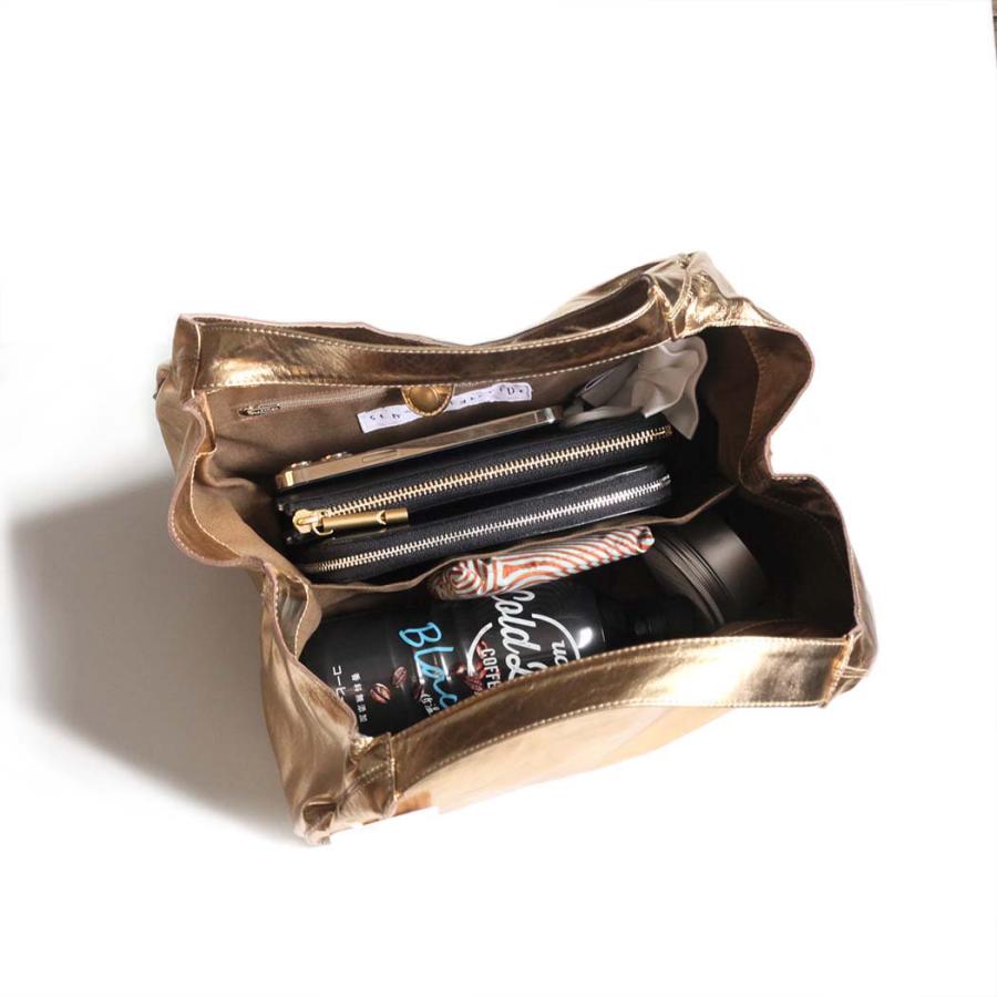 SEASIDE FREERIDE（シーサイドフリーライド） / 17B-NS-SFR752 SML ML MFDL BAG レザー バルーン トートバッグ スモール  - シルバー |  | 06