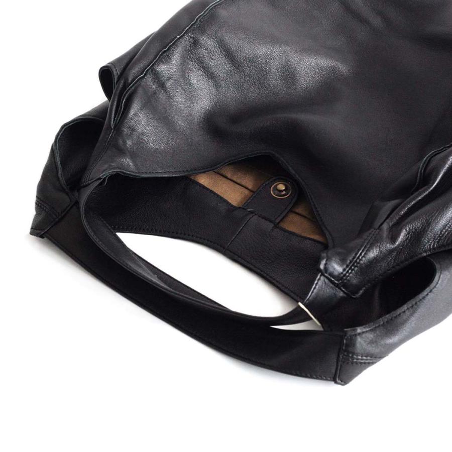 SEASIDE FREERIDE（シーサイドフリーライド） / 17B-NS-SFR752 SML MFDL BAG レザー バルーン トートバッグ スモール - ブラック |  | 03