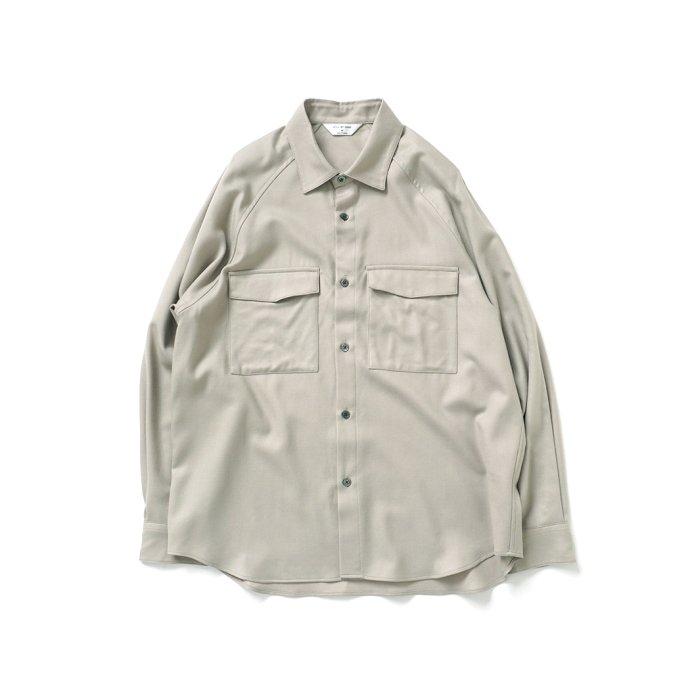 STILL BY HAND スティル バイ ハンド SH01224 ウールビエラ シャツジャケット - Light Beige ライトベージュ 送料無料 買い回り 買い周り 買いまわり ポイント… | 