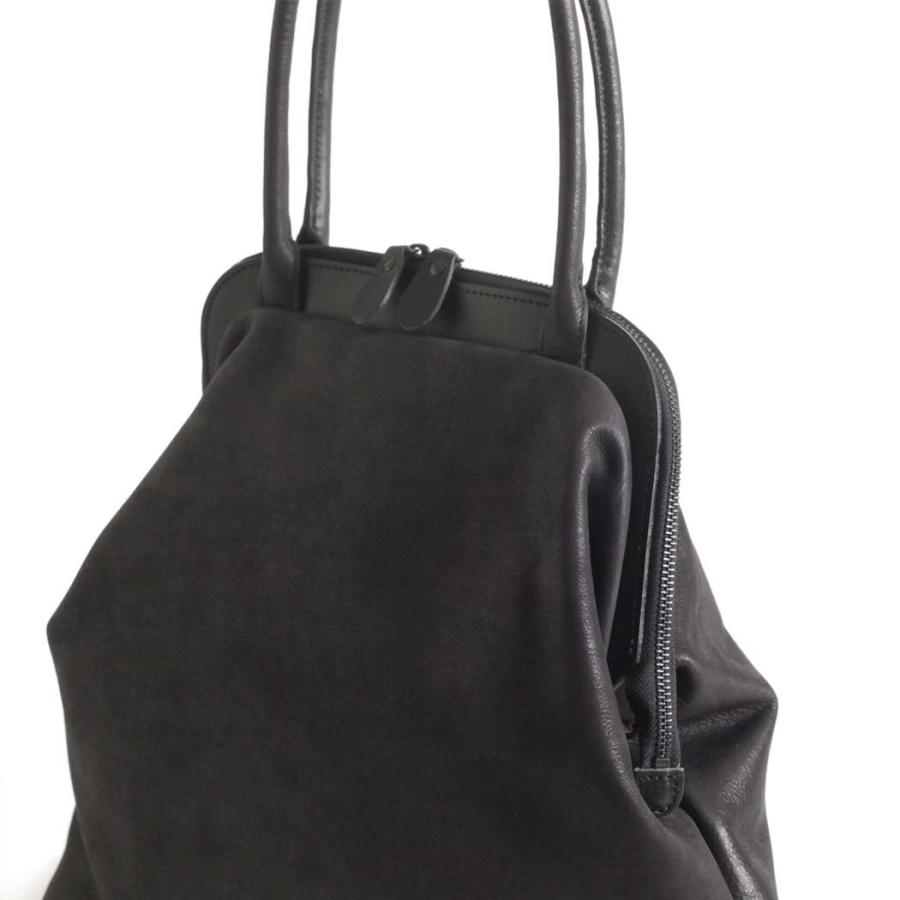 アンサ レディース Ense gamaguchi bag pens501 がま口 トートバッグ ガマグチトートバッグ - ブラック 本革 お仕事バッグ 黒 送料無料 |  | 03