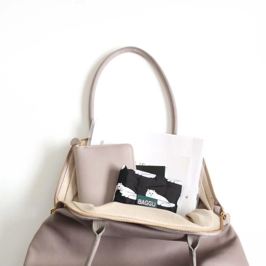 アンサ レディース Ense  gamaguchi bag pens501 がま口 トートバッグ ガマグチトートバッグ グレージュ 本革 お仕事バッグ 送料無料 シンプル |  | 04