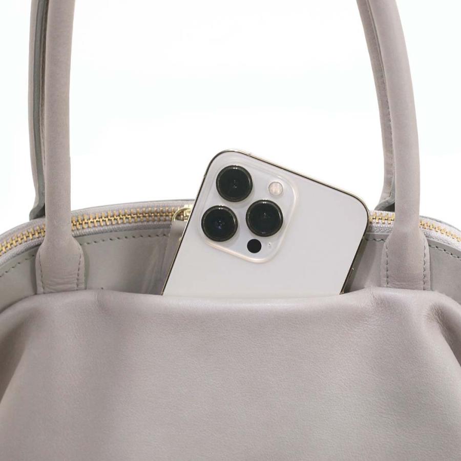 アンサ レディース Ense  gamaguchi bag pens501 がま口 トートバッグ ガマグチトートバッグ グレージュ 本革 お仕事バッグ 送料無料 シンプル |  | 08