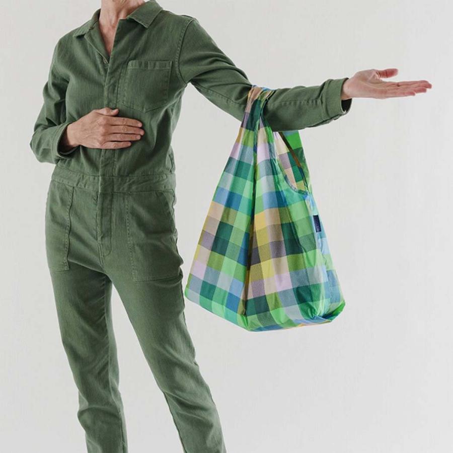BAGGU バグー エコバッグ STANDARD BAGGU エコバッグ マドラスチェック 3 チェック 大きいサイズ 大容量 スタンダード マイバッグ バグゥ マチ広 コンビニ レ… |  | 02