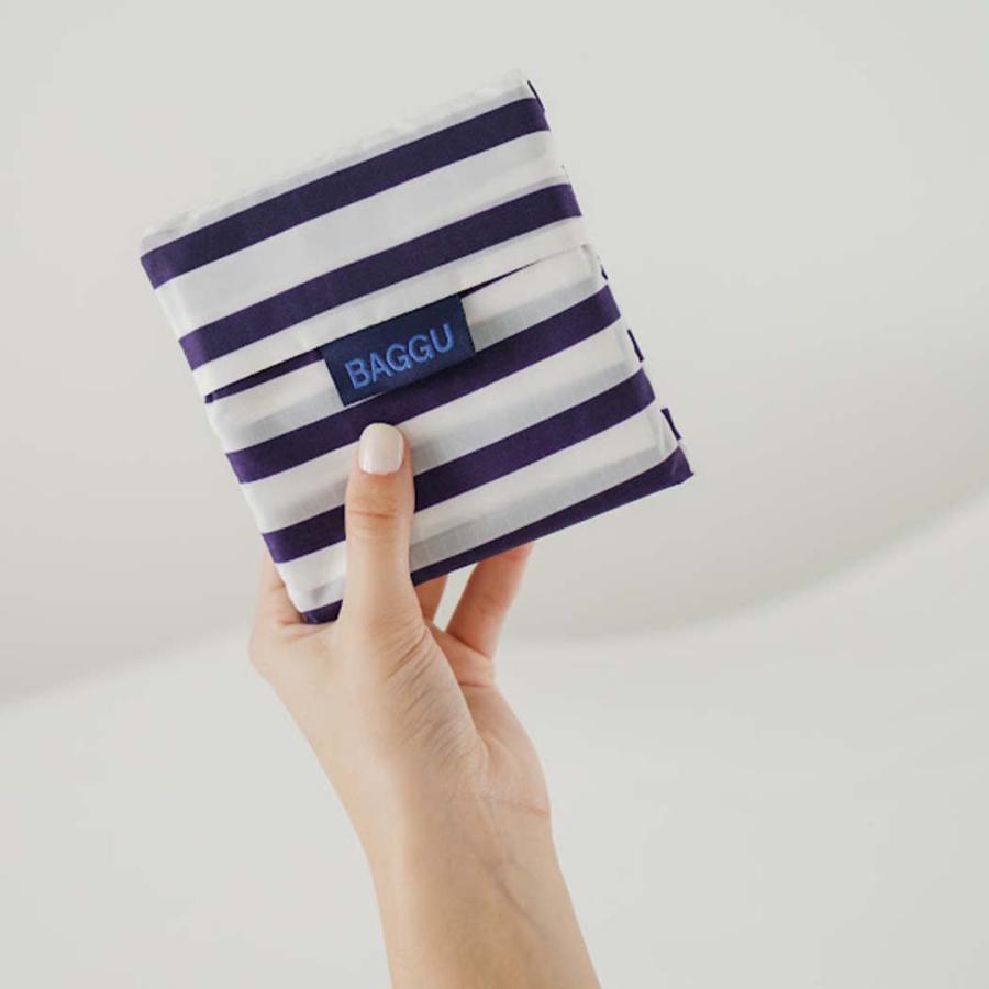 BAGGU バグー エコバッグ STANDARD BAGGU エコバッグ 15th thank you ホワイトネイビー × ライトブルー (15周年記念モデル) ボーダー 大きい スタンダード シ… |  | 03