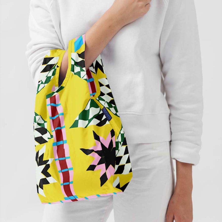 BAGGU バグー BABY エコバッグ パズルスター マイバッグ バグゥ マチ広 コンビニ レジ袋 サブバッグ チェック 市松柄 模様 派手 カラフル  ショッピングバッグ… |  | 01