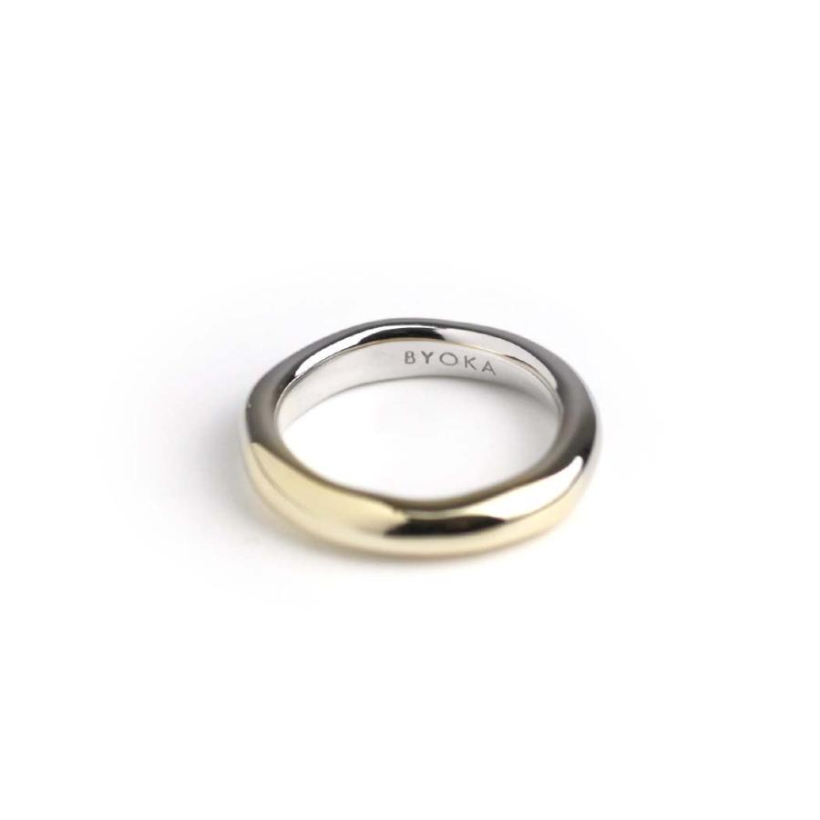 BYOKA（ビョーカ）/ MR1103 M.LIMP RING リング - GRADATION COLLECTION - シルバー ゴールド グラデーション | BYOKA | 01
