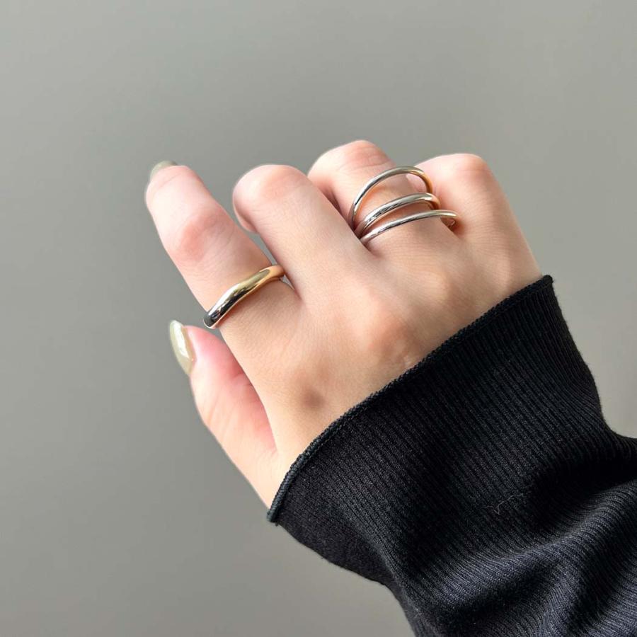 BYOKA（ビョーカ）/ MR1103 M.LIMP RING リング - GRADATION COLLECTION - シルバー ゴールド グラデーション | BYOKA | 04