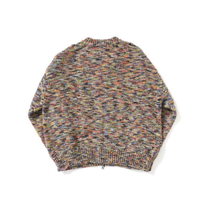 reverve リバーブ / RV22W001 Aran Zip-up CD - Blue アランジップアップカーディガン ブルー |  | 02