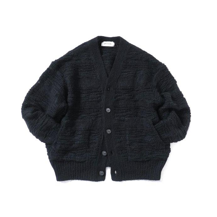 reverve リバーブ / RV22W003 Lowgauge CD - Black ローゲージカーディガン ブラック |  | 01