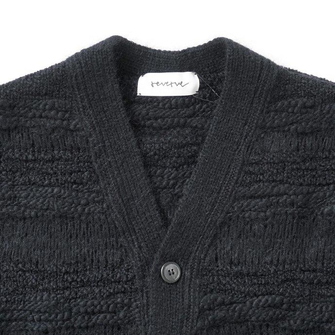 reverve リバーブ / RV22W003 Lowgauge CD - Black ローゲージカーディガン ブラック |  | 03