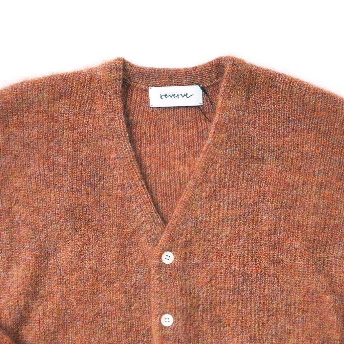 reverve リバーブ / RV22W004 Mohair Vneck CD - Orange モヘアVネックカーディガン オレンジ |  | 02