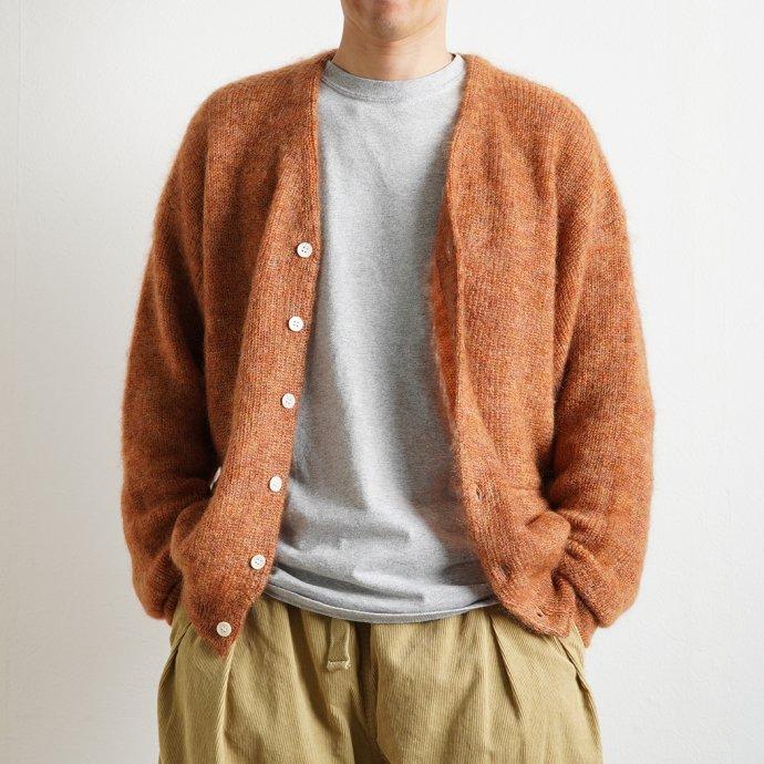 reverve リバーブ / RV22W004 Mohair Vneck CD - Orange モヘアVネックカーディガン オレンジ |  | 06