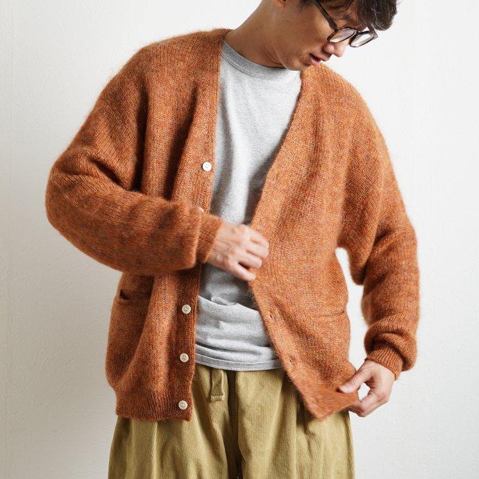 reverve リバーブ / RV22W004 Mohair Vneck CD - Orange モヘアVネックカーディガン オレンジ |  | 07