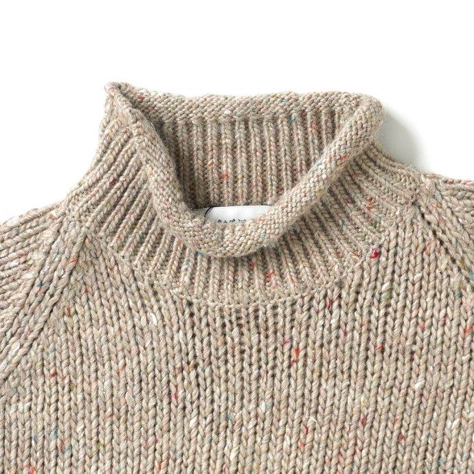 reverve リバーブ / RV22W005 Raglan Rollneck PO - Beige ラグランロールネックプルオーバー ベージュ |  | 03