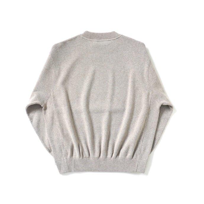 reverve リバーブ / RV22W006 Wool Sweat Crewneck - Beige ウールスウェットクルーネック ベージュ |  | 01