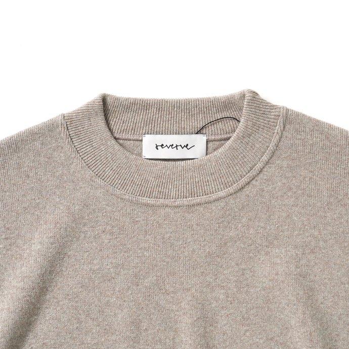 reverve リバーブ / RV22W006 Wool Sweat Crewneck - Beige ウールスウェットクルーネック ベージュ |  | 02