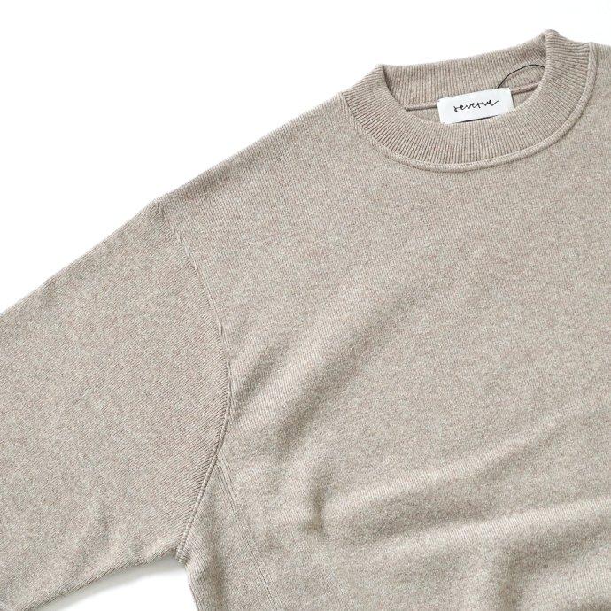 reverve リバーブ / RV22W006 Wool Sweat Crewneck - Beige ウールスウェットクルーネック ベージュ |  | 04