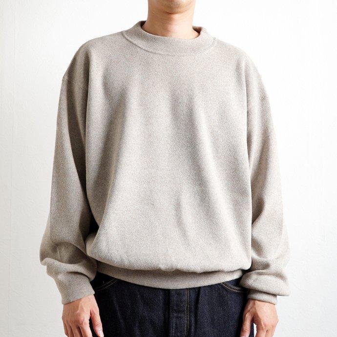 reverve リバーブ / RV22W006 Wool Sweat Crewneck - Beige ウールスウェットクルーネック ベージュ |  | 05