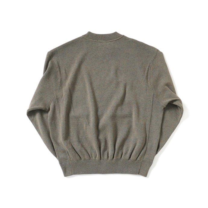 reverve リバーブ / RV22W006 Wool Sweat Crewneck - Khaki ウールスウェットクルーネック カーキ |  | 01