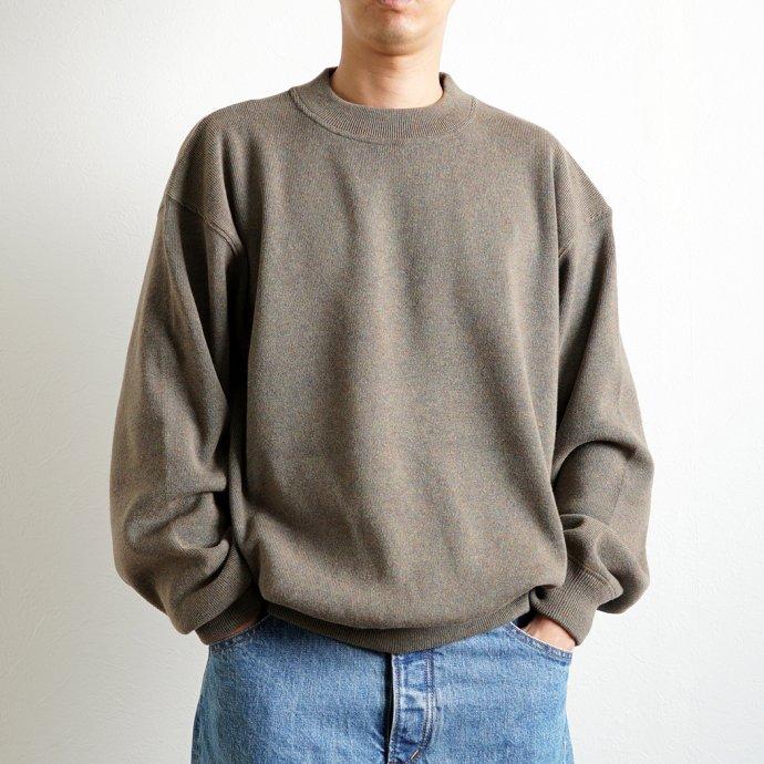 reverve リバーブ / RV22W006 Wool Sweat Crewneck - Khaki ウールスウェットクルーネック カーキ |  | 05