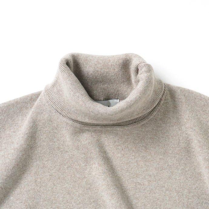 reverve リバーブ / RV22W007 Wool Sweat Turtleneck - Beige ウールスウェットタートルネック ベージュ |  | 02