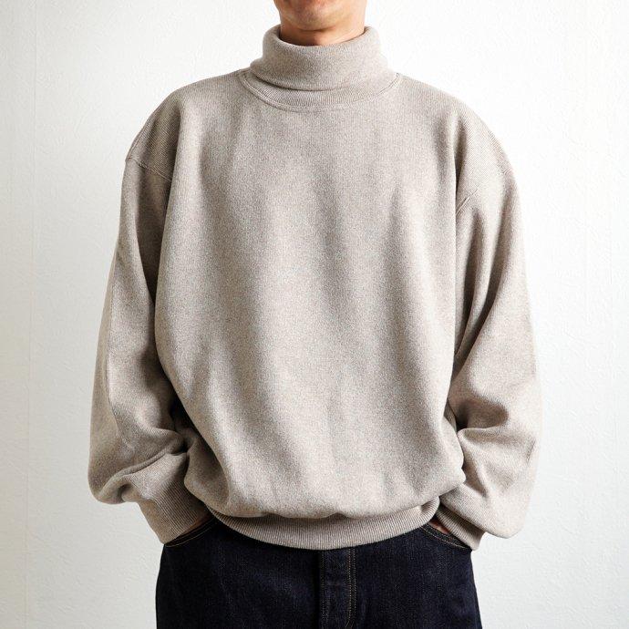 reverve リバーブ / RV22W007 Wool Sweat Turtleneck - Beige ウールスウェットタートルネック ベージュ |  | 05