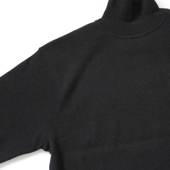 reverve リバーブ / RV22W007 Wool Sweat Turtleneck - Black ウールスウェットタートルネック ブラック |  | 04