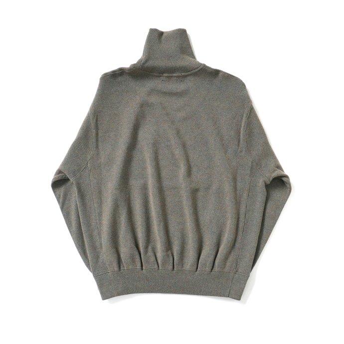 reverve リバーブ / RV22W007 Wool Sweat Turtleneck - Khaki ウールスウェットタートルネック カーキ |  | 01