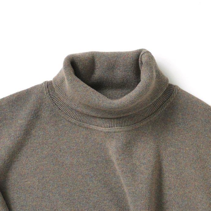 reverve リバーブ / RV22W007 Wool Sweat Turtleneck - Khaki ウールスウェットタートルネック カーキ |  | 02