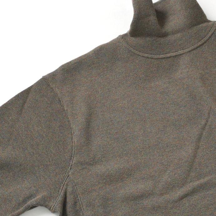 reverve リバーブ / RV22W007 Wool Sweat Turtleneck - Khaki ウールスウェットタートルネック カーキ |  | 04
