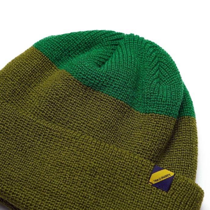 Trad Marks / メンズ キャップ 帽子 Two-tone Knit Cap - Olive 2トーンニットキャップ オリーブ あす楽 即日発送 即納 無地 ファッション ブランド アウトド… |  | 01