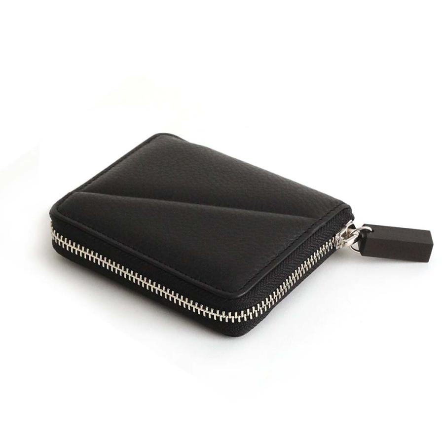 Ense（アンサ） / sew132 wood zipper mini wallet ミニウォレット - 全4色 コンパクト 財布 ミニ ウォレット 小さい 2つ折り 黒 グレージュ ブラウン ブルー … | Ense | 06