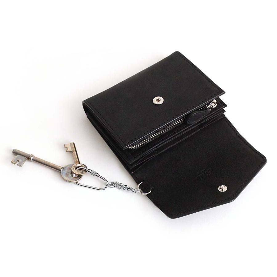 Ense（アンサ） / sew133 key wallet キーウォレット - 全3色 コンパクト 財布 ミニ ウォレット 小さい 2つ折り 黒 グレージュ ブラウン ミニマリスト 財布 | Ense | 01