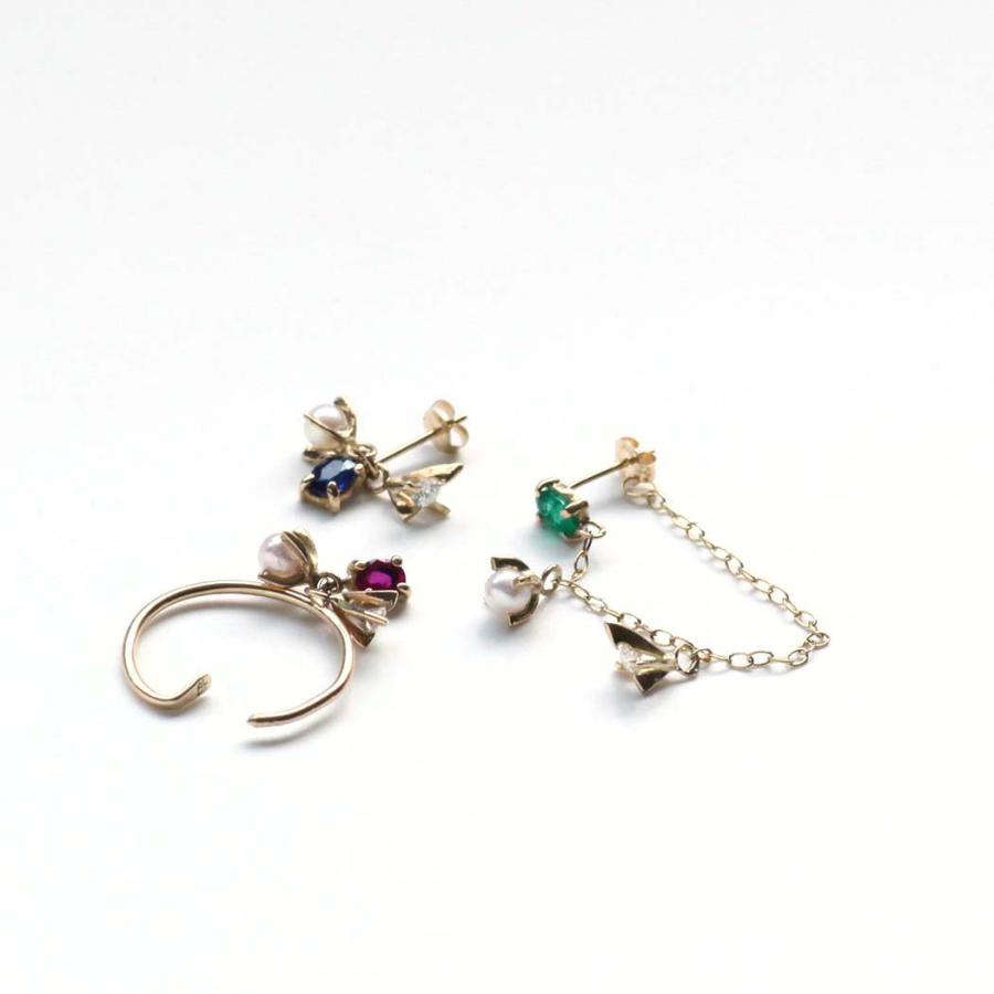 hirondelle et pepin（イロンデールエペパン） / k18 he-23ss-12 ラ センチュール ドリヨン イヤリング イヤーカフ | hirondelle | 05