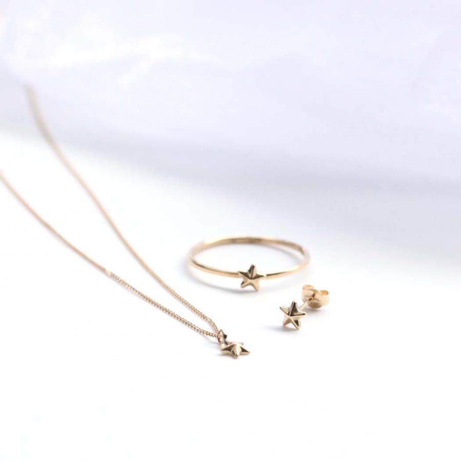 hirondelle et pepin（イロンデールエペパン） / k18 hn-23ss-559 セット・エトワール 一つ星ネックレス | hirondelle | 04