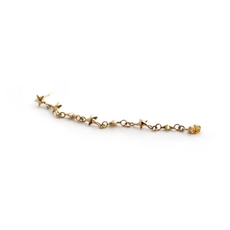 hirondelle et pepin（イロンデールエペパン） / k18 hp-23ss-674 セット・エトワール チェーンピアス | hirondelle | 02